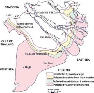 Salinity in the Mekong Delta